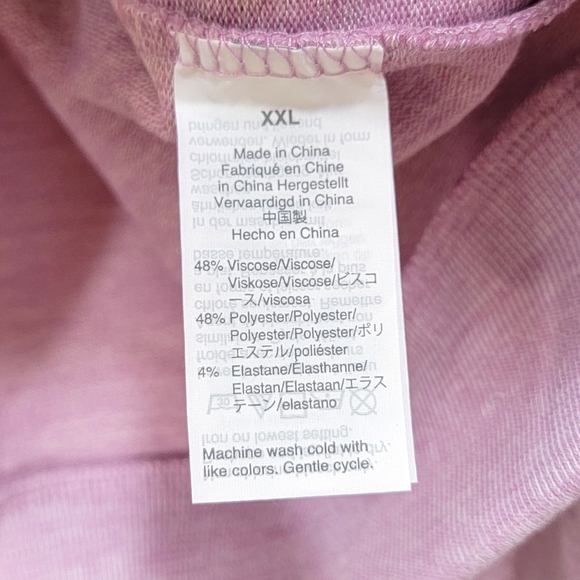 J. CREW Lilac Purple Pullover Ruffle Shoulder Soft Sweater Women's Size XXL NWT - Picture 8 of 9